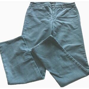 Talbots Women Size 10L Long Flawless 5 Corduroy Pants Jeans Straight Leg Lt Teal
